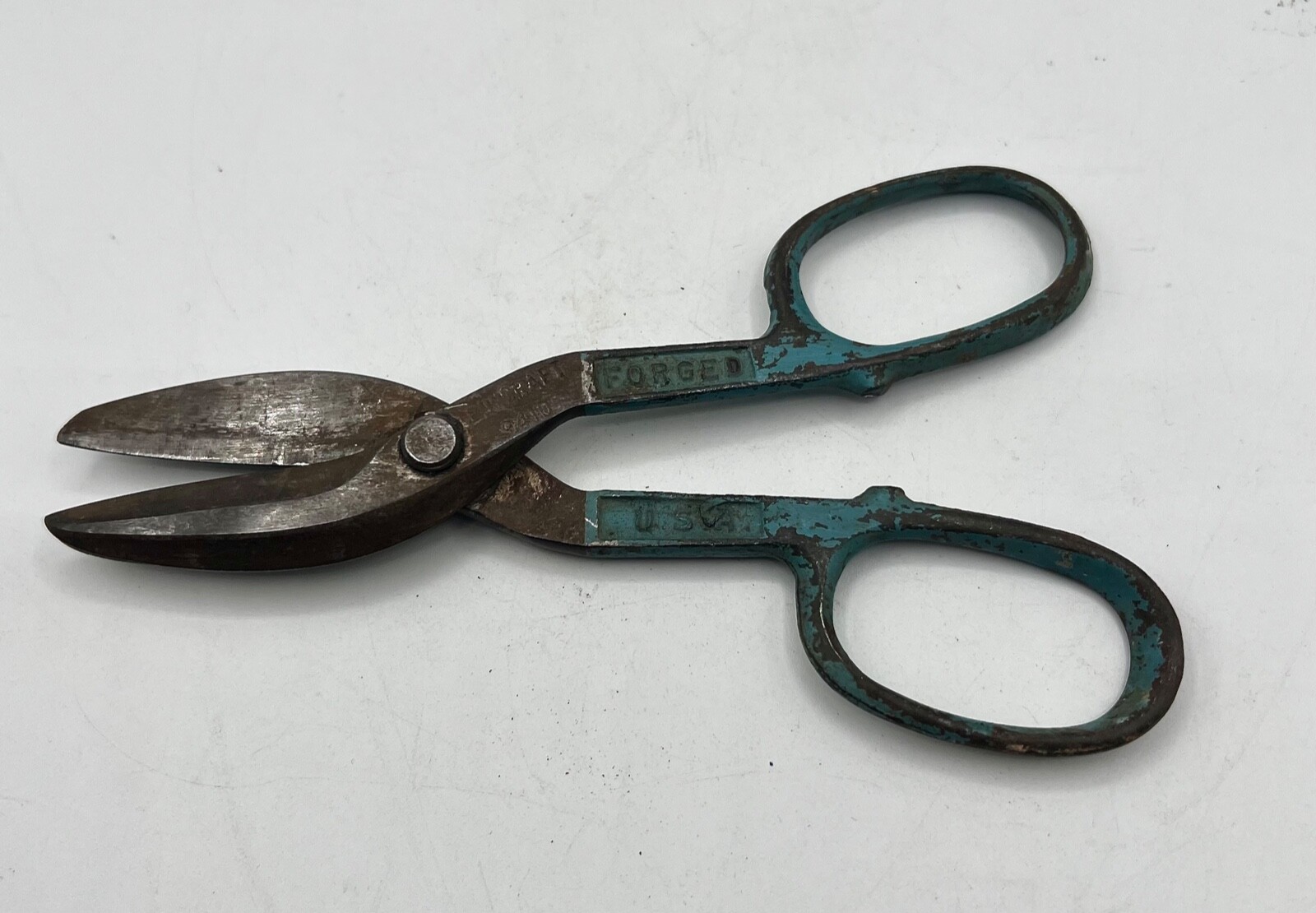VTG Penncraft 9410 Sheet Metal Tinner Snips Tin Wire Cutter Shears 7" Made USA