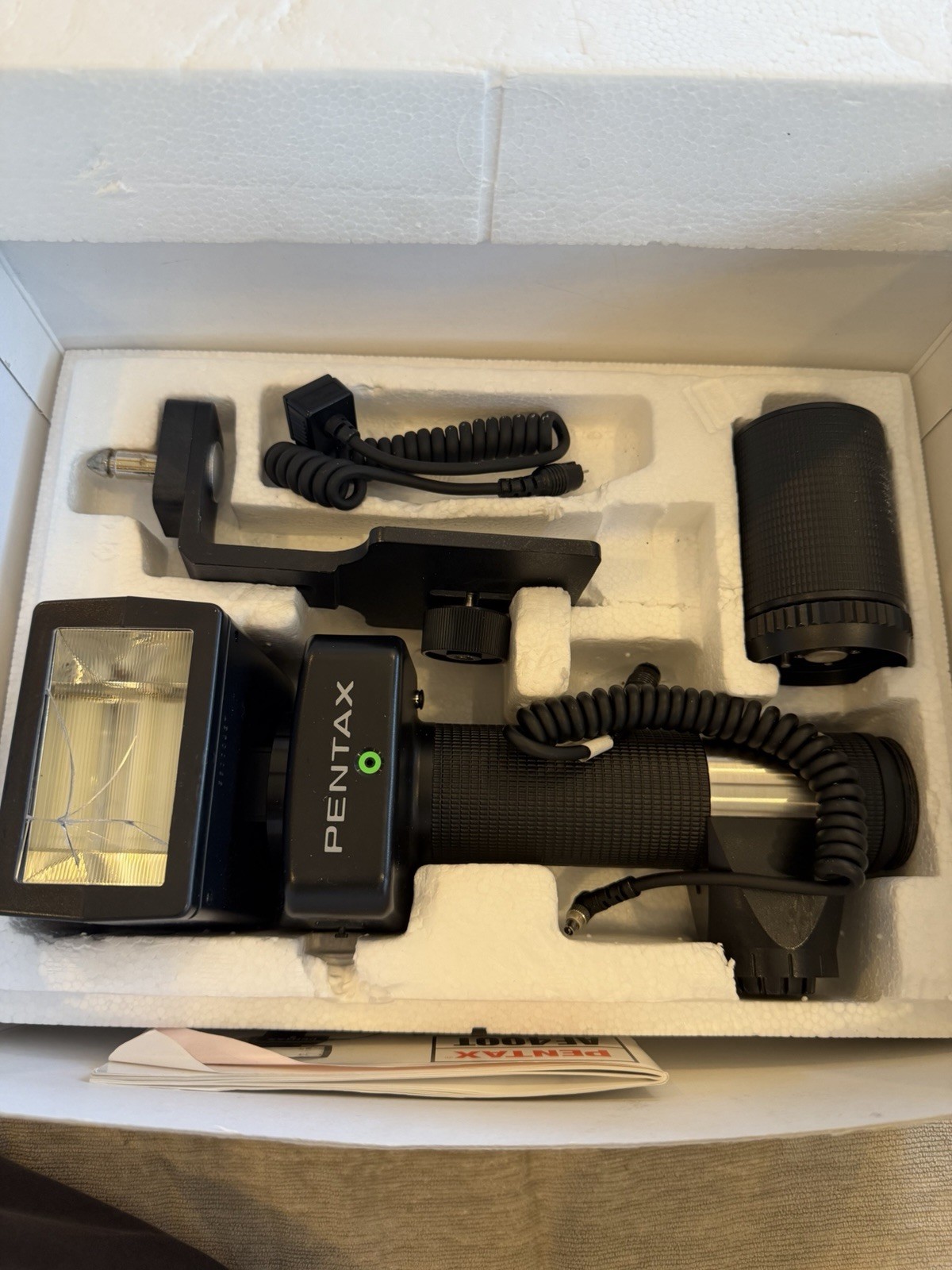 Pentax Af200T Electronic Camera Flash Unit 30360 Hot Shoe Mount Black