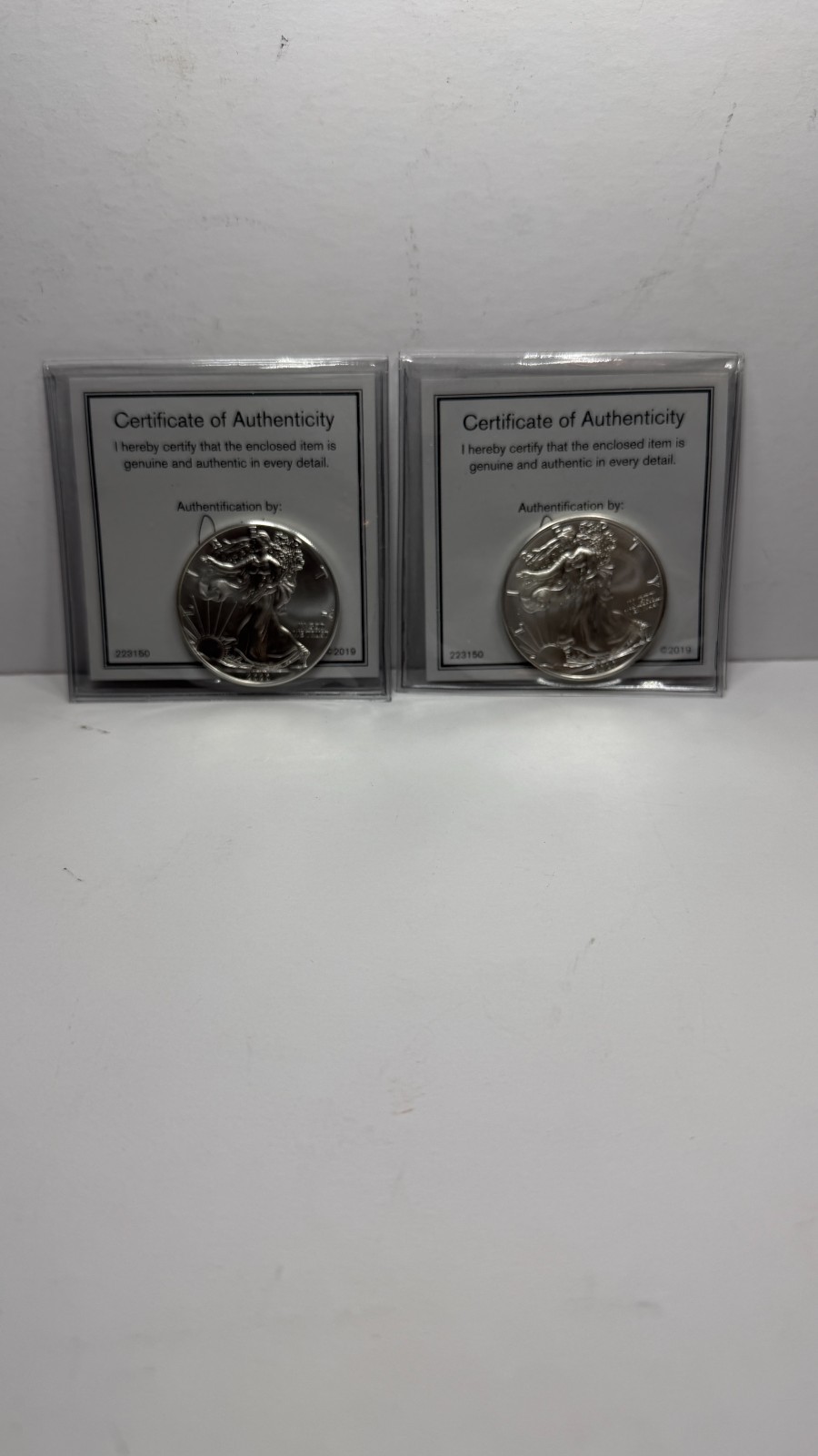 2020 $1 AMERICAN SILVER EAGLE GOVMINT COA