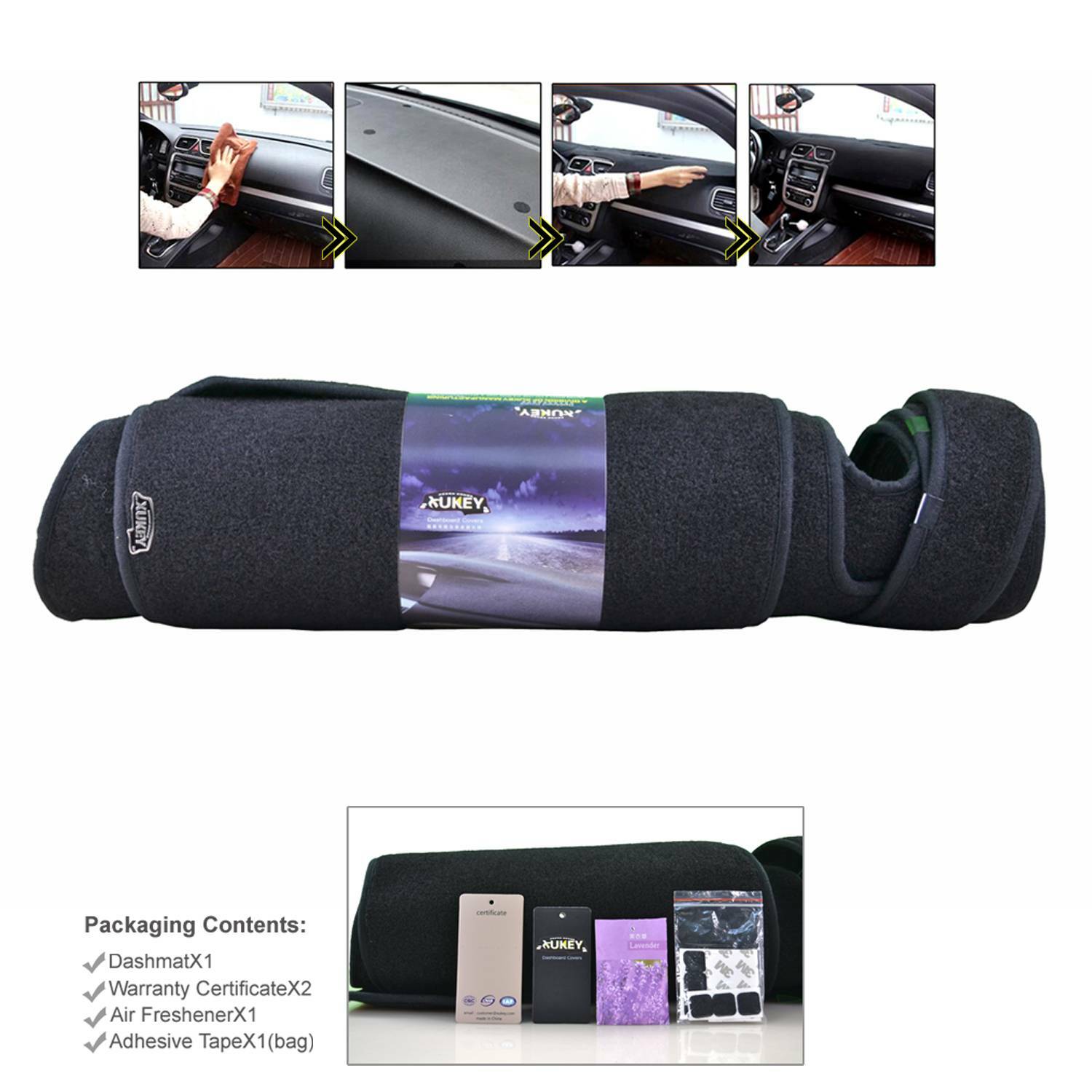 For Honda Accord 2013-17 Dash Cover Mat Dashmat Dashboard Mat Front Pad