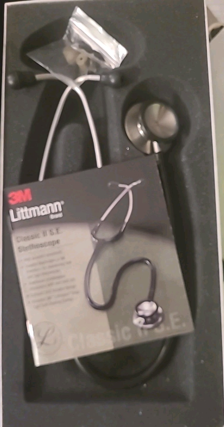 3M Littmann Classic II SE Stethoscope 28" - Black Tube