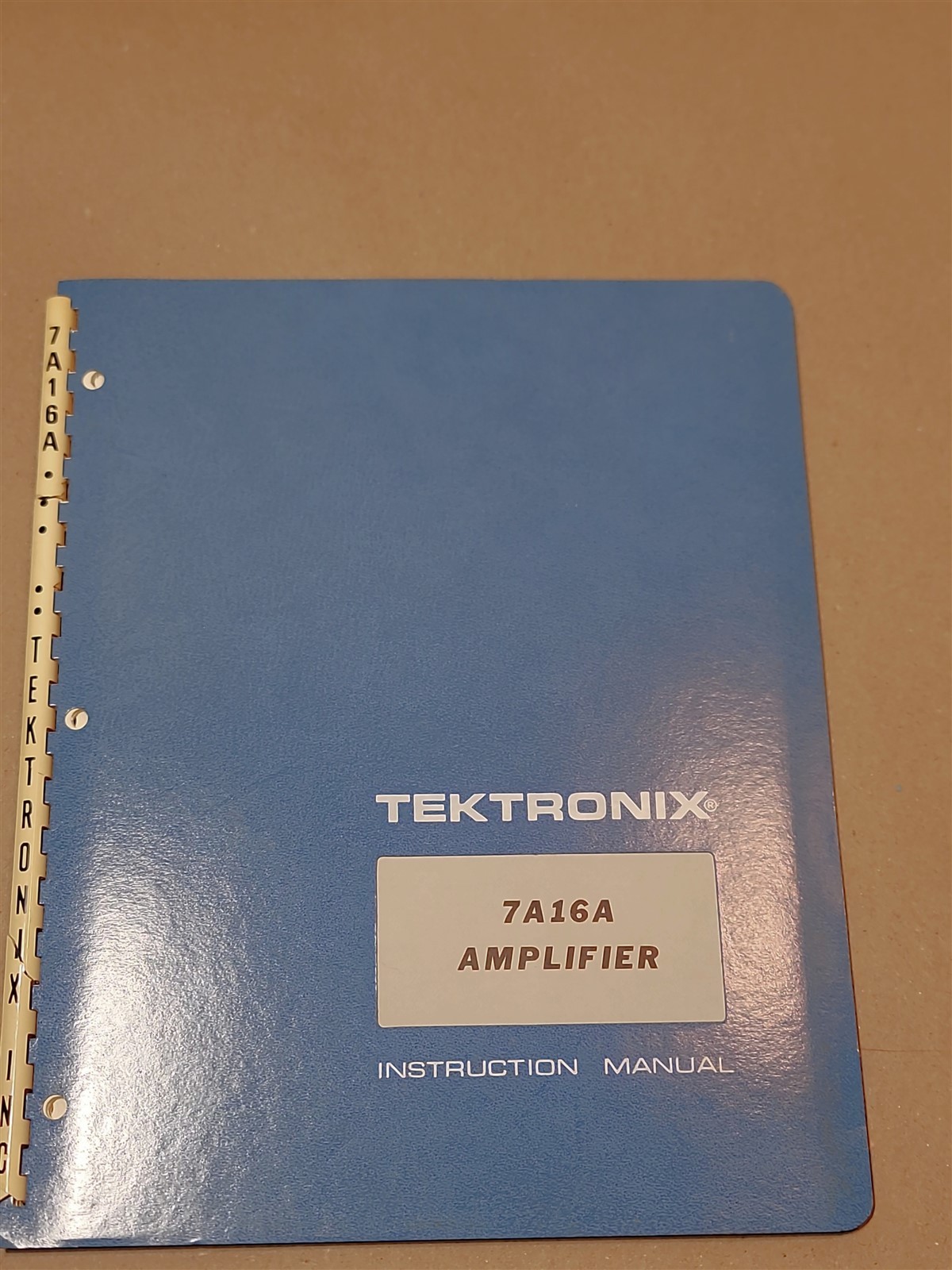 Tektronix Instruction Manual 7A16A Amplifier 070-1378-00