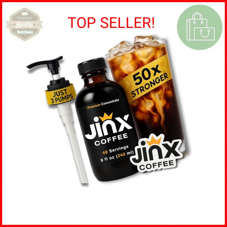Jinx Coffee Concentrate – 50x Stronger Cold Brew Coffee | Strong Caffeine Concen
