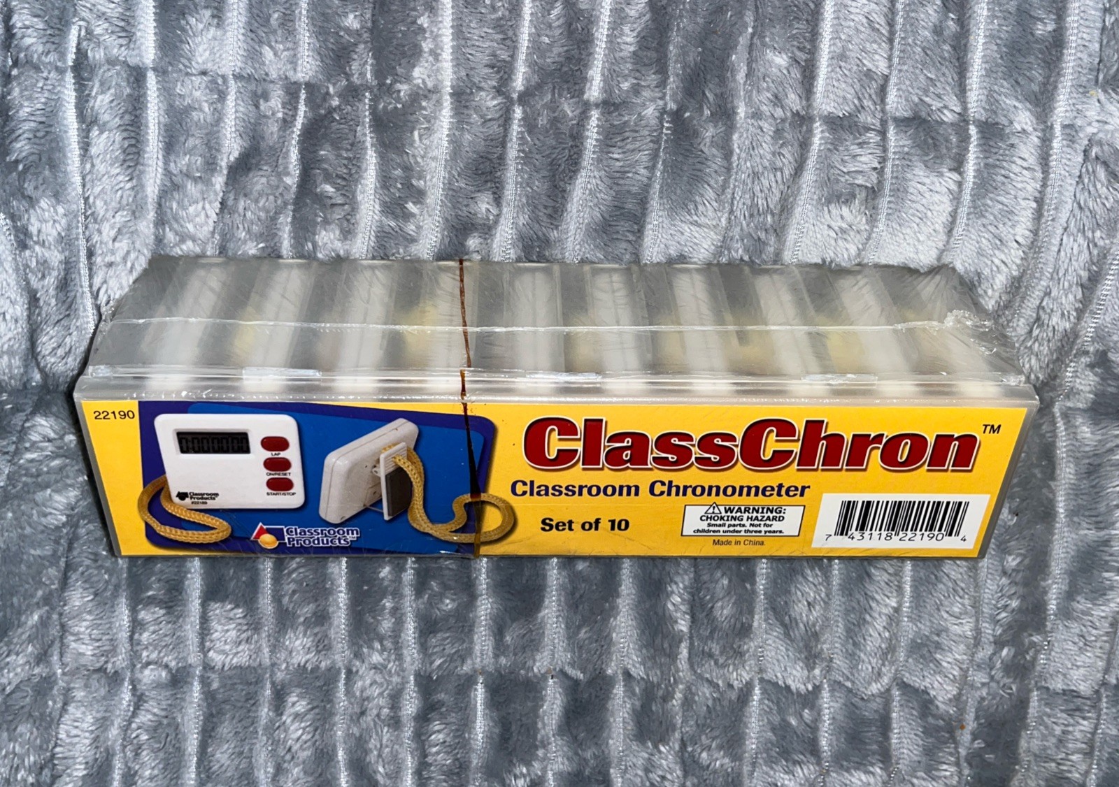 Classroom Products ClassChron Chronometer Student Timer 10 Pack Digital Sealed
