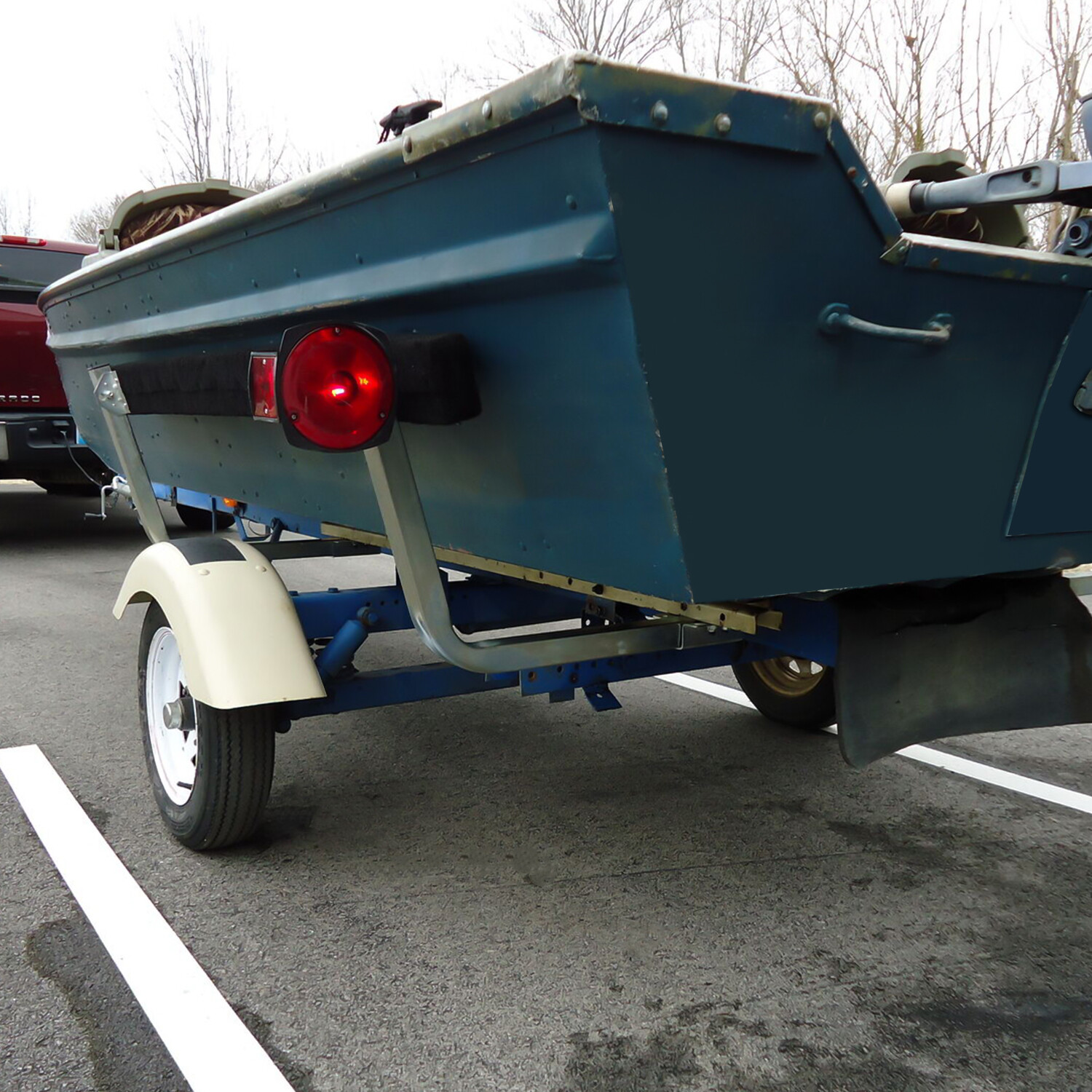 Boat Trailer Bunk Board Guide-On 5' Feet Rail Makes Loading Boat w/Brackets Kit