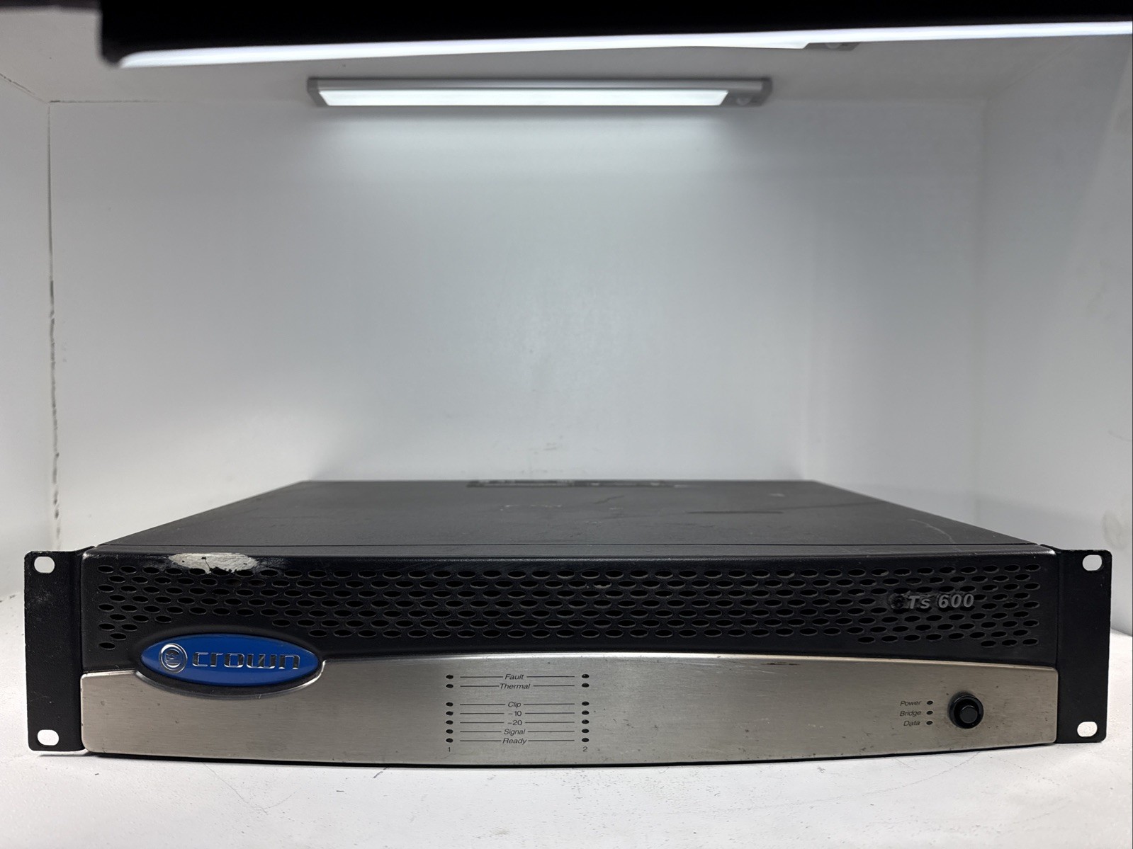 Crown Audio CTS 600 Amplifier 2-Channel w/ BBY PIP2 Input Card, W Power Cord.
