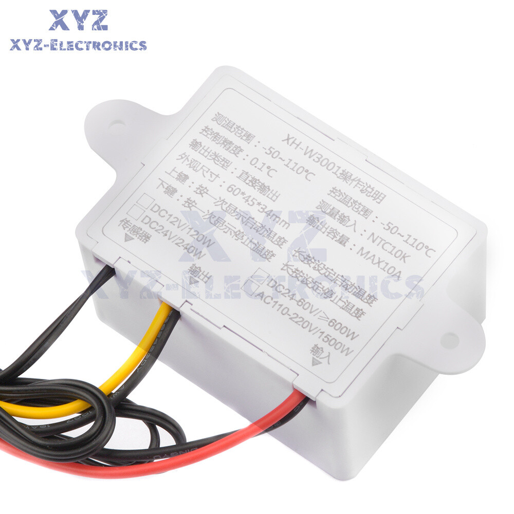 W3001/W3002 Digital Temperature Controller Thermostat Control Switch Probe