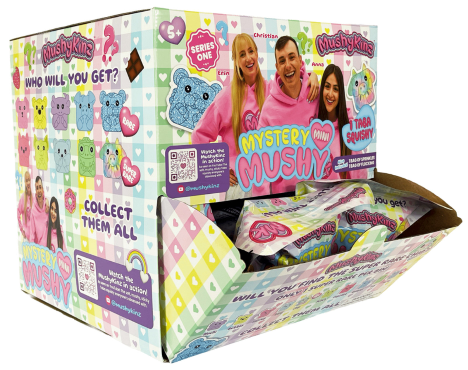 MushyKinz Mystery Mini 3 Pack Squishy Collectible Figures