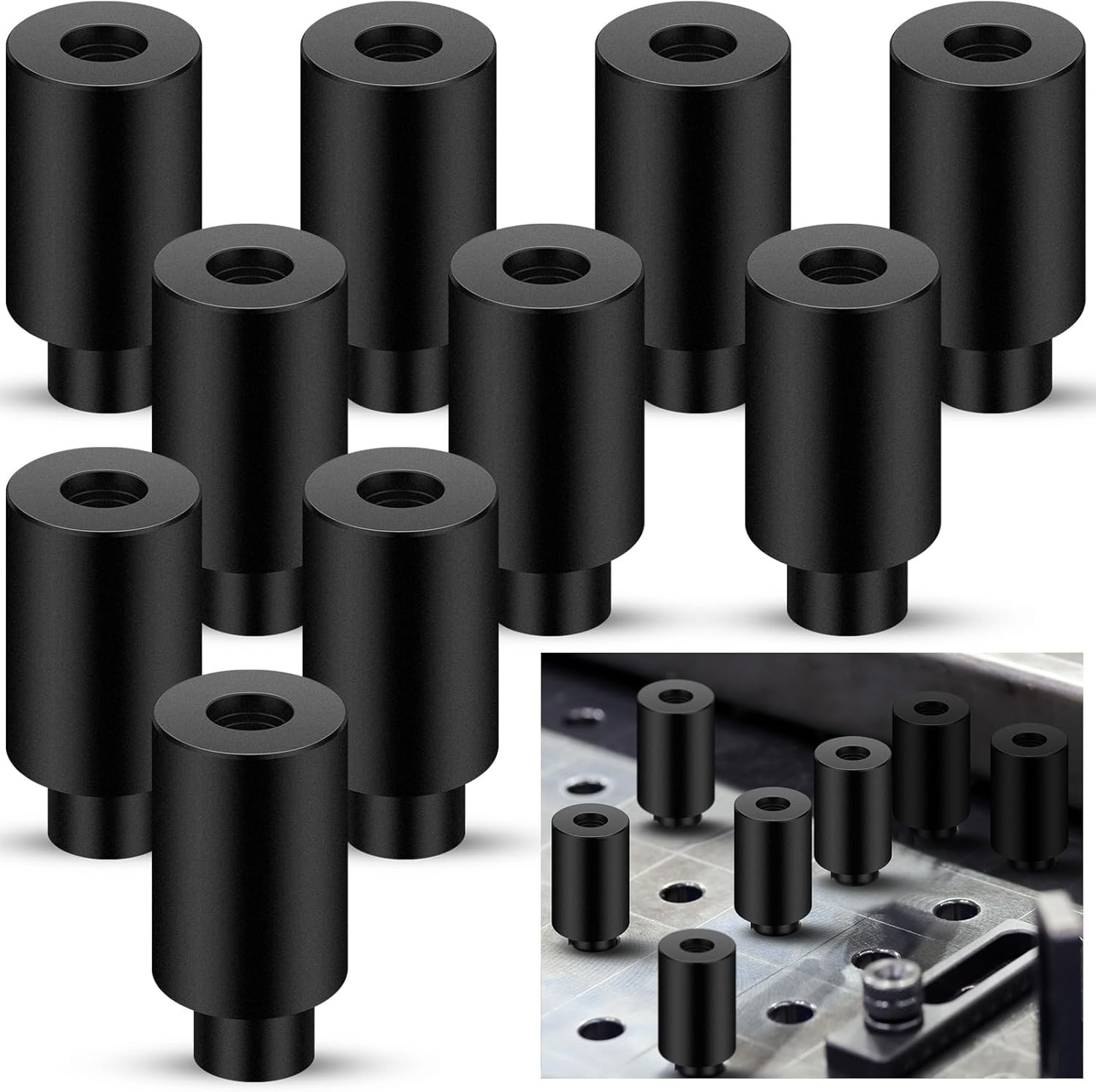10 Pcs 5/8" x 1" x 1.5" Welding Table Fixture Pins Clamps Stop Alignment Square