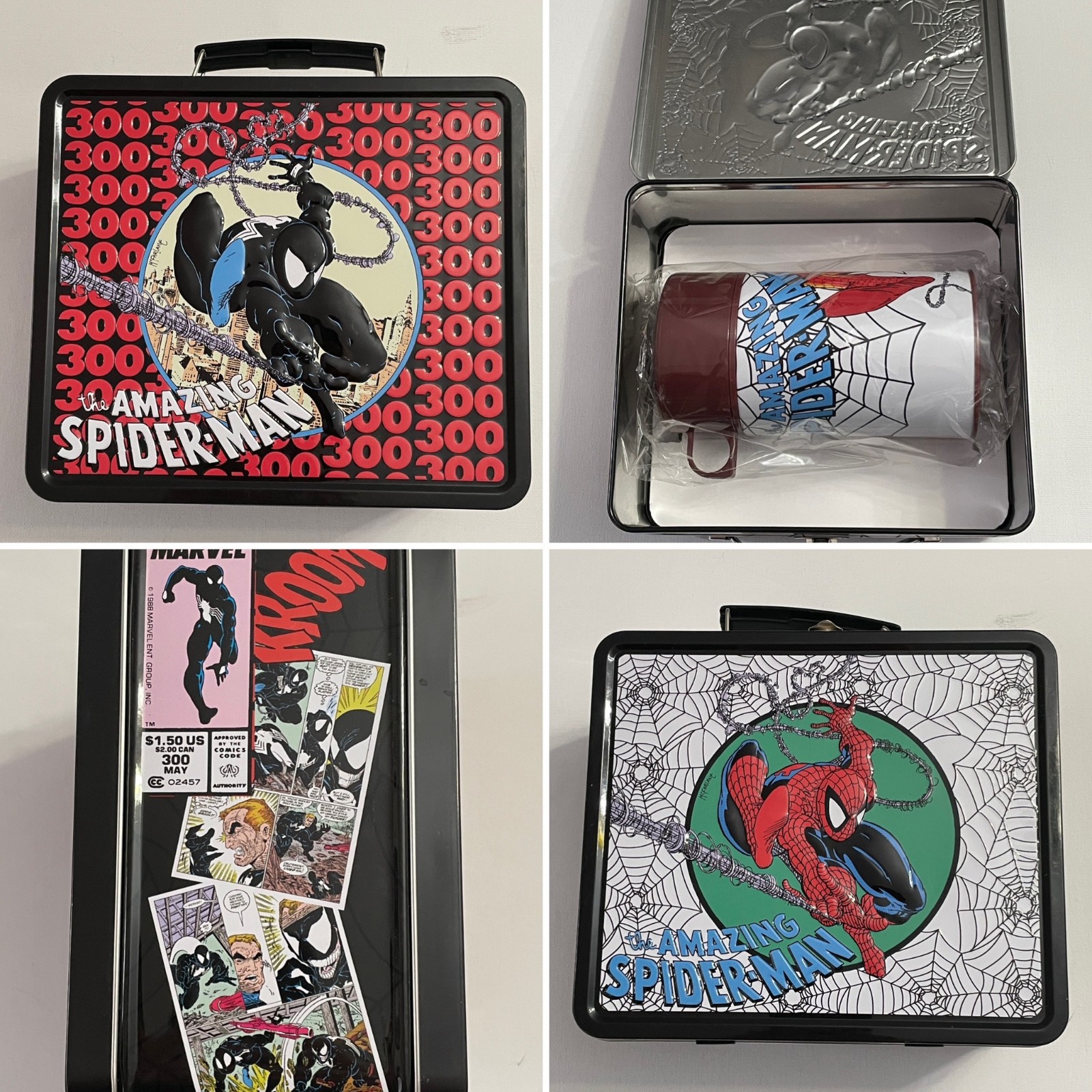 Amazing Spider-Man 300 301 Metal Collectible Lunch Box w/ Thermos Exclusive 2022