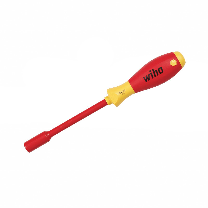 Wiha 32267 Insulated Nut Driver, 1000 Volt, 5/16 x 125mm