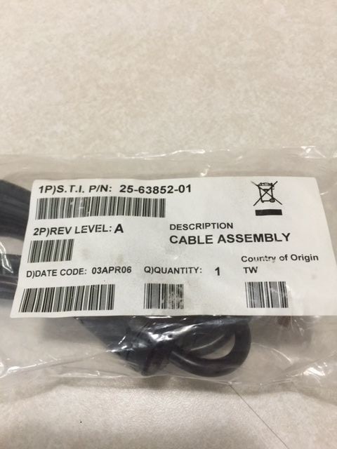 10 Symbol Data Cable Part#25-63852-01 for SYMBOL/MOTOROLA CRD9000,CRD7000  MORE
