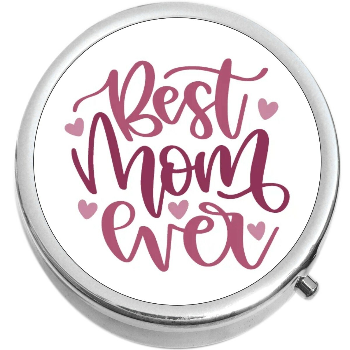 Best Mom Ever  Medicine Vitamin Compact Pill Box