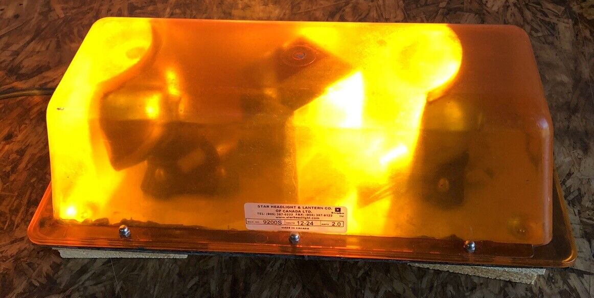 STAR 9200S-AMBER Low Mini Lightbar, Strobe, Amber