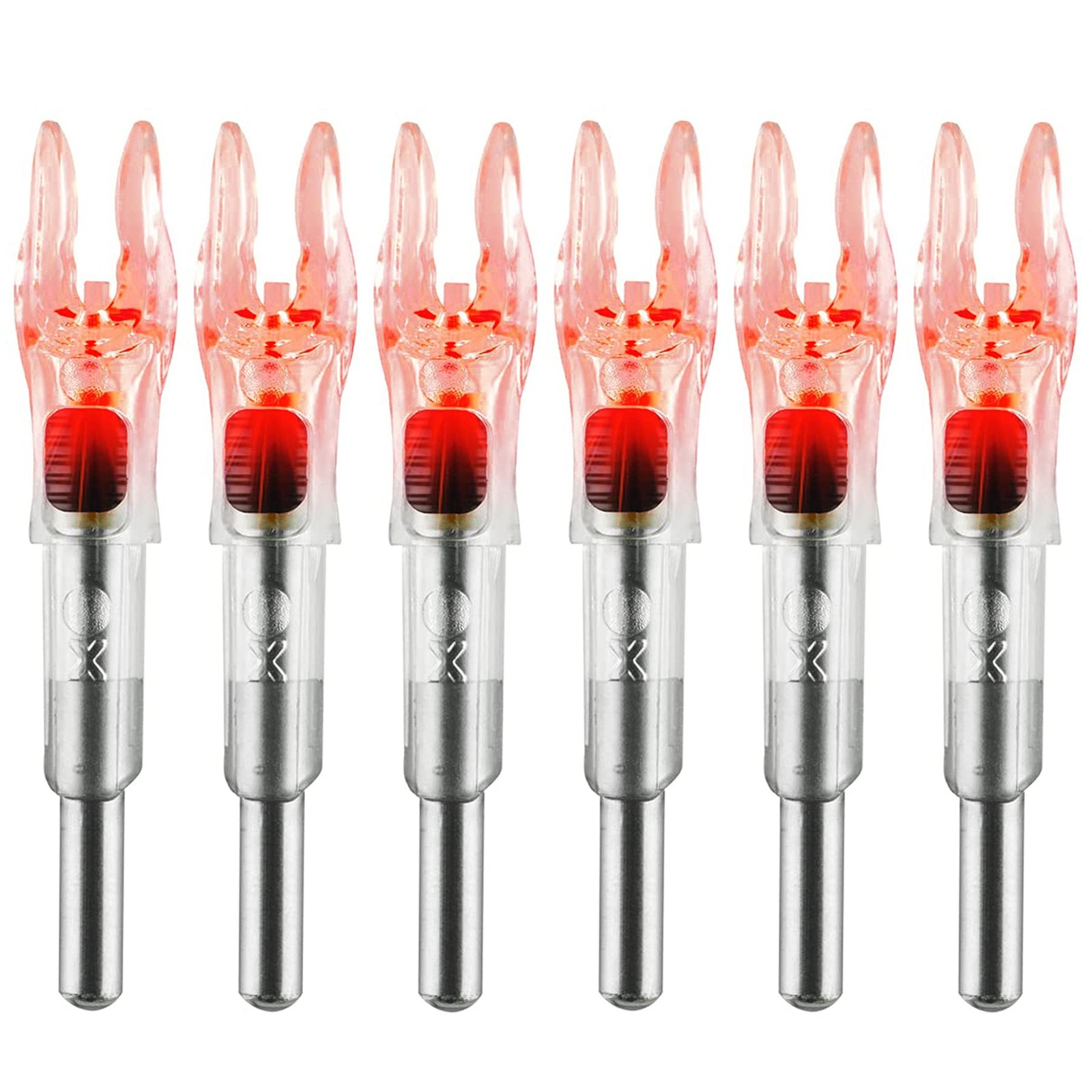 KEAUP 12 Pack X Lighted Nocks Universal Fit for Arrows with ID .204/.233/.244...