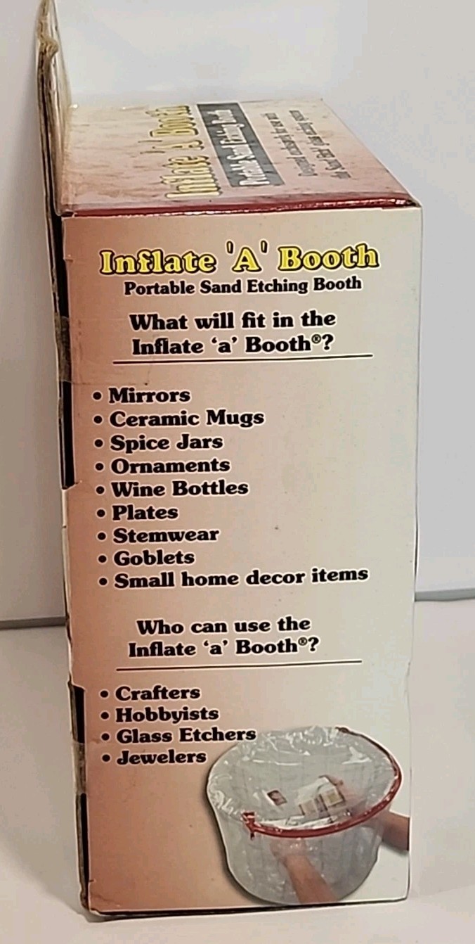 Armour Products Inflate A Booth Portable Sand Etching Booth