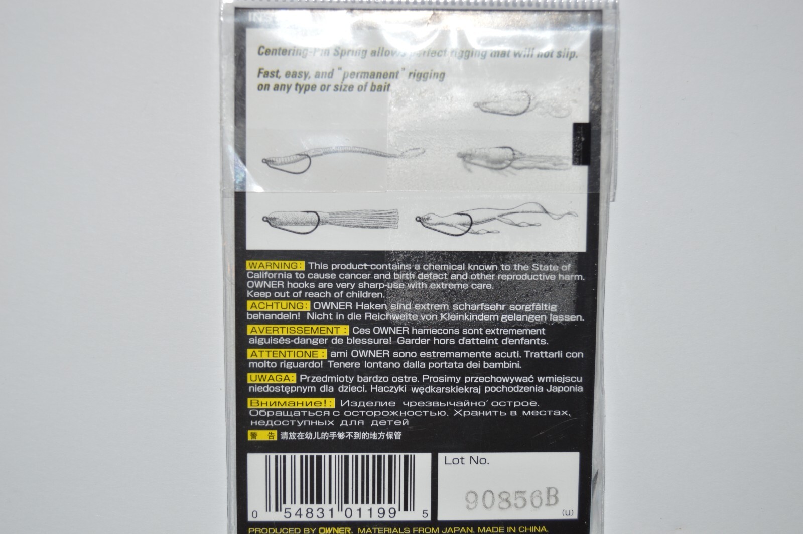 owner twistlock hook 5168-156 ZO-wire 5/0 centering pin spring braid line proof