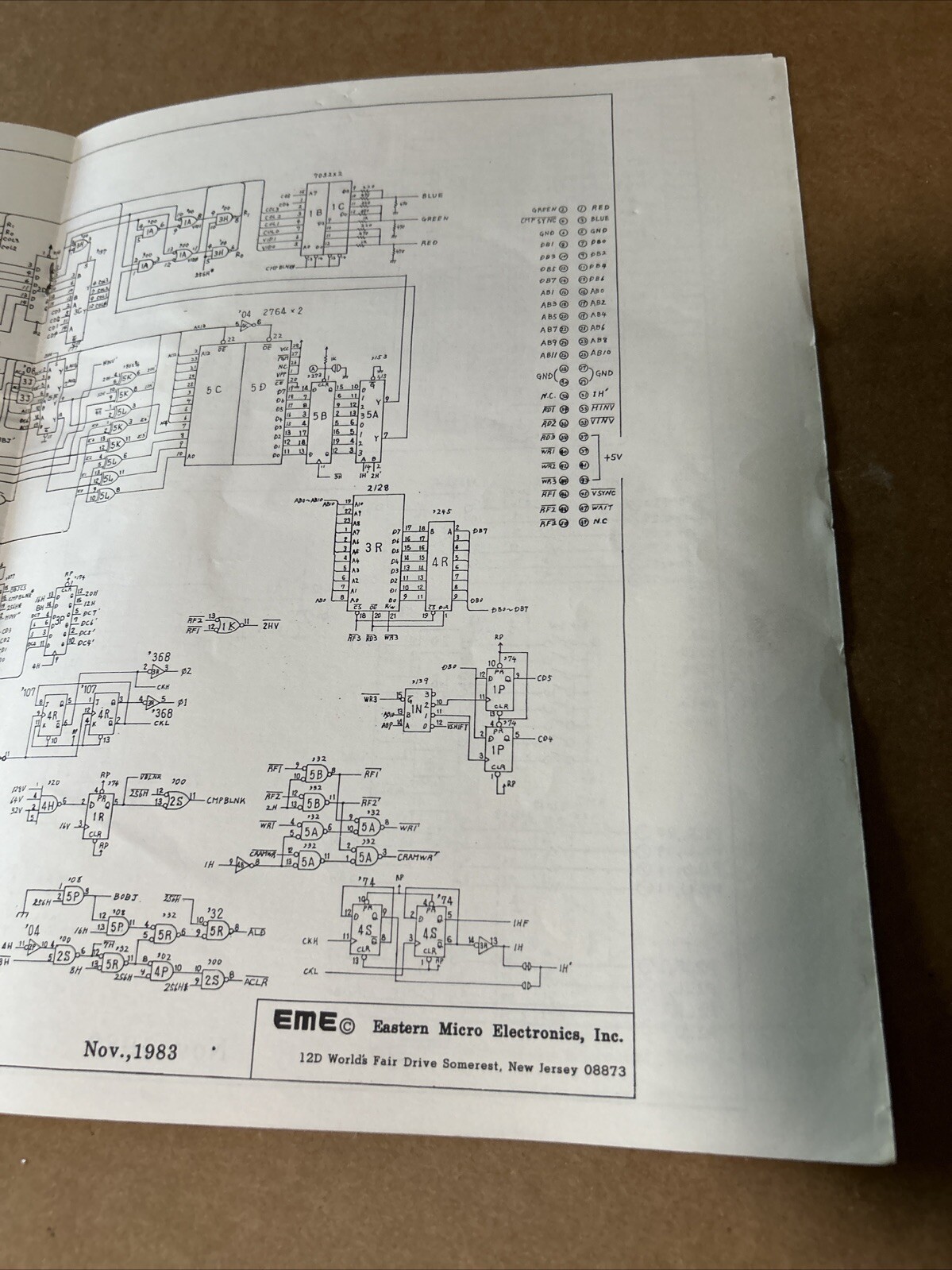 original Hocc Er 1983 EME Eastern Micro video game arcade game manual