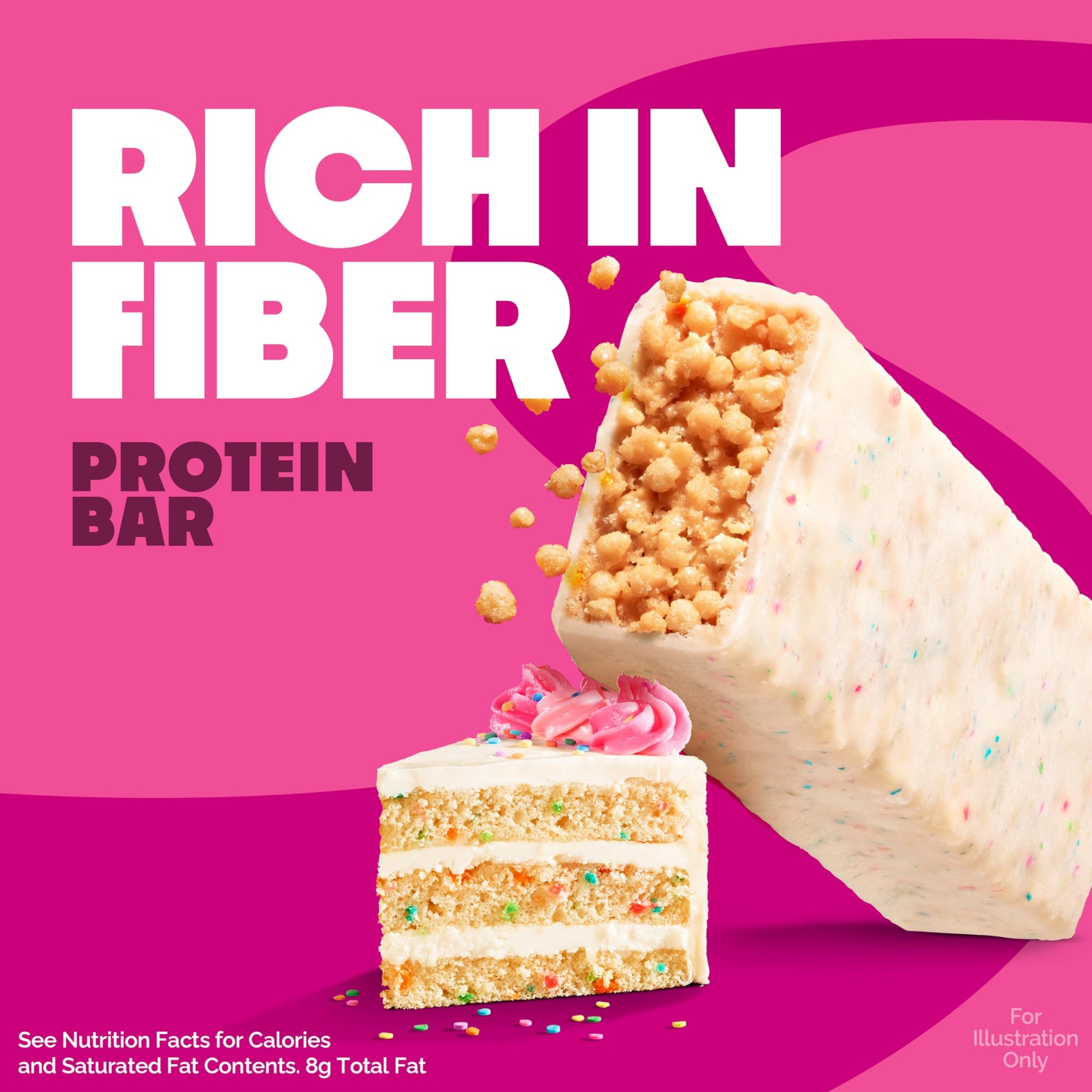 Quest Nutrition Crispy Birthday Cake Protein Bar, 17g Protein, 12 12 Count