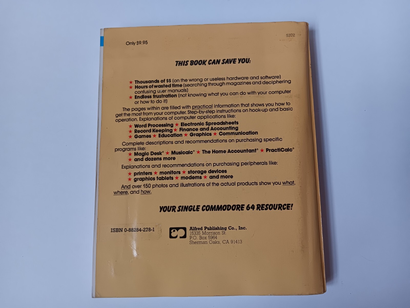 Everything You Can Do With Your Commodoe 64 Paperback Book W/Floppy Disk 1984