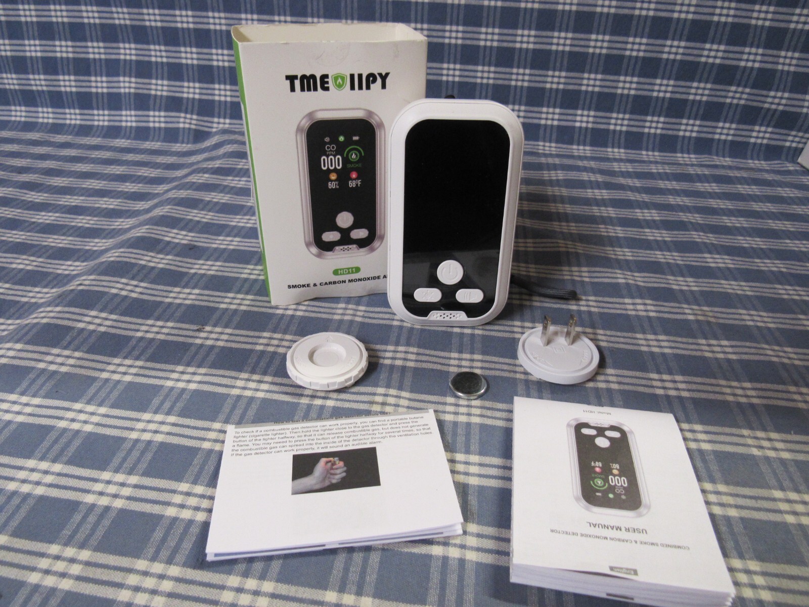 TMEOIIPY (HD11) 4-in-1 Carbon Monoxide Smoke Detector (Open Box) FREE SHIPPING.