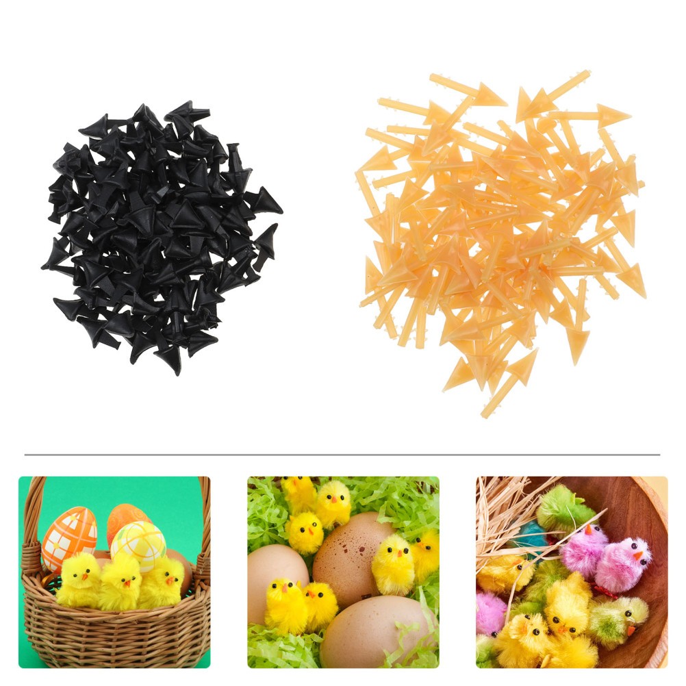 200Pcs Fake Chick Mouth Beak Chicks Chicken Bird Making Accessories