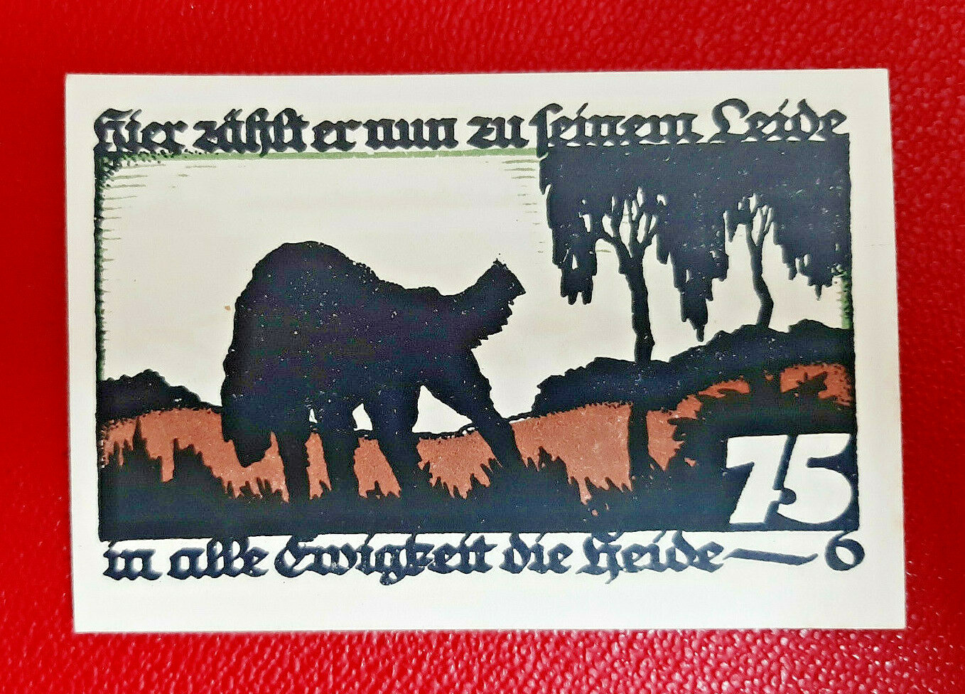 VECHTA NOTGELD 75 PFENNIG 1922 EMERGENCY MONEY GERMANY BANKNOTE (15414)