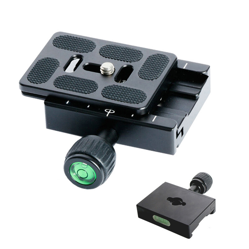 Camera Ball Head Quick Release Plate Clamp Clip Seat Base For Arca Swiss Tripod