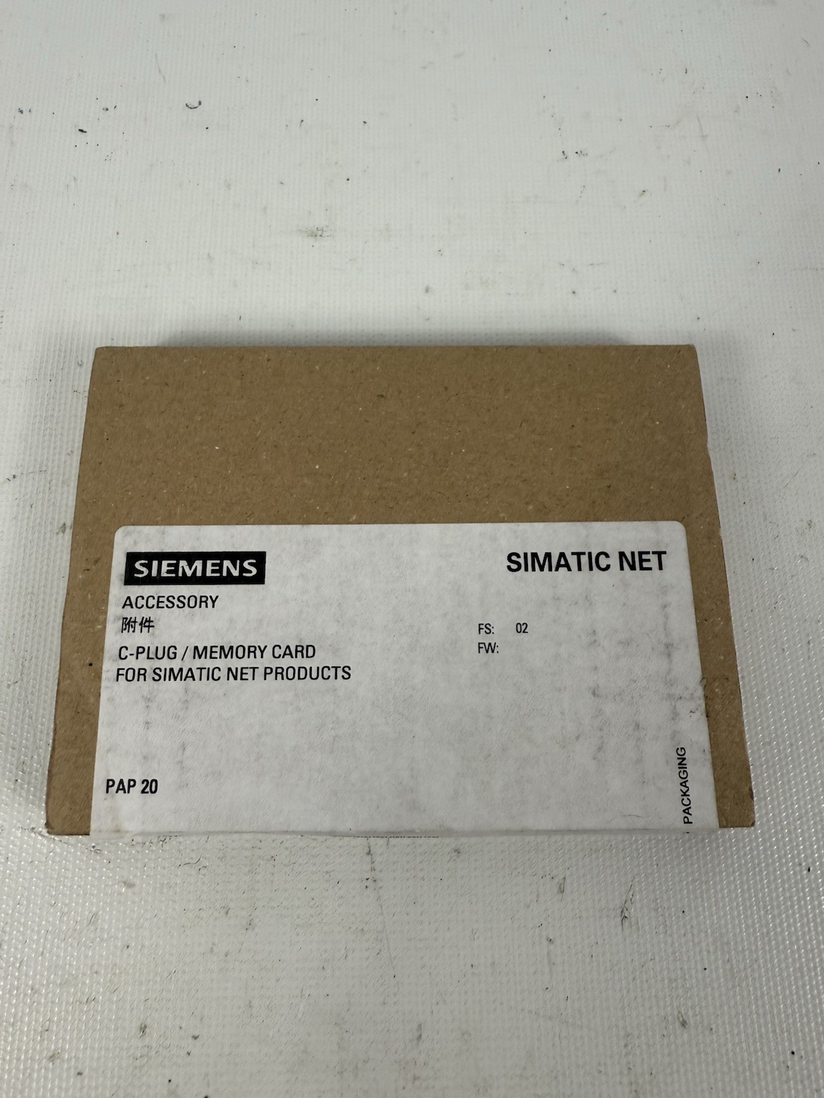 NEW Siemens 6GK1900-0AB10 C-Plug Memory Card for Simatic Net PAP20, S VPR5212375