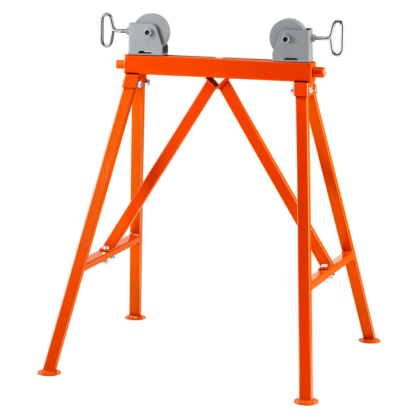 Uimoso Pipe Stand with Roller Head 2500 LBS Load for 2-36 inches Pipes 45# Steel