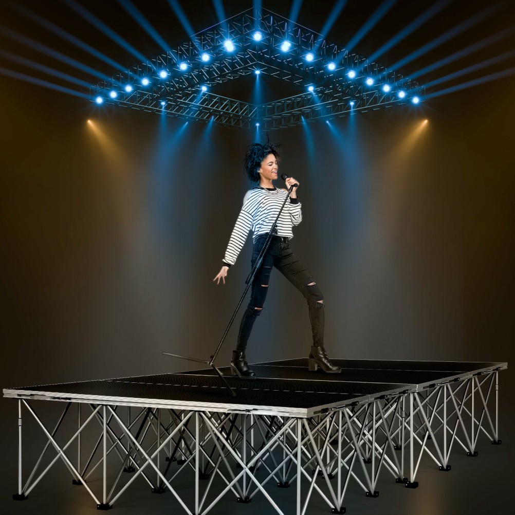 Folding Portable Stage Platform 4x4 Foldable Stage Platform Modular Unit 700Kg