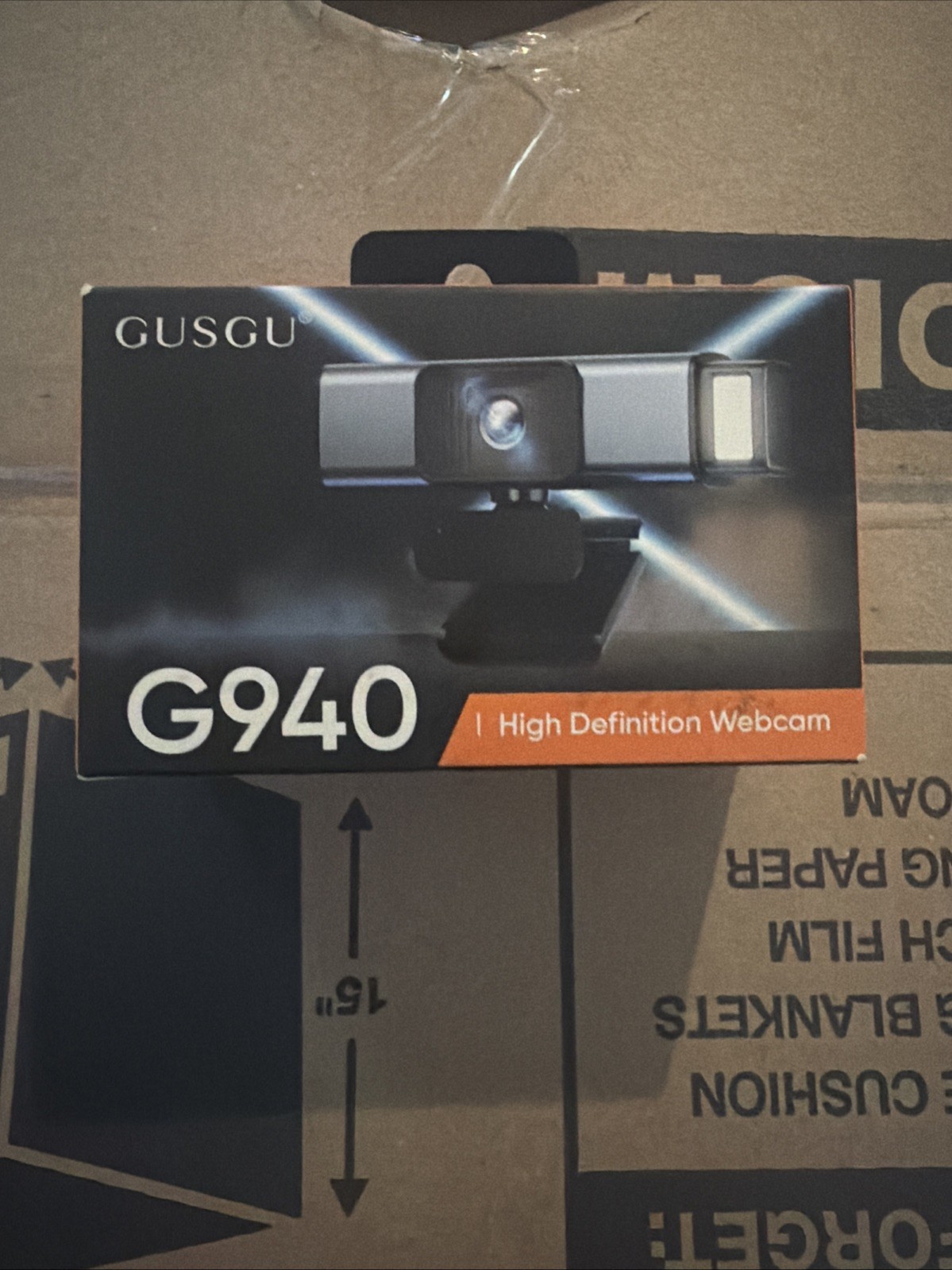 GUSGU G940 2K Quad HD Webcam for PC with Microphone & Privacy Protection Web