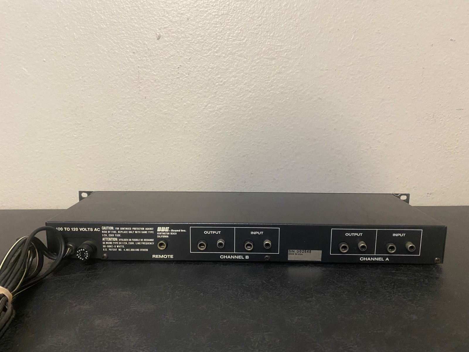 BBE Sonic Maximizer 422 Rack Mount Pro Audio, Tested GOOD!