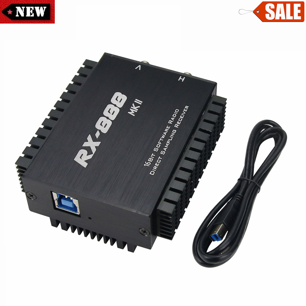 RX-888 MKII SDR Radio Receiver SDR LTC2208 16Bit ADC Direct Sampling R828D xr#