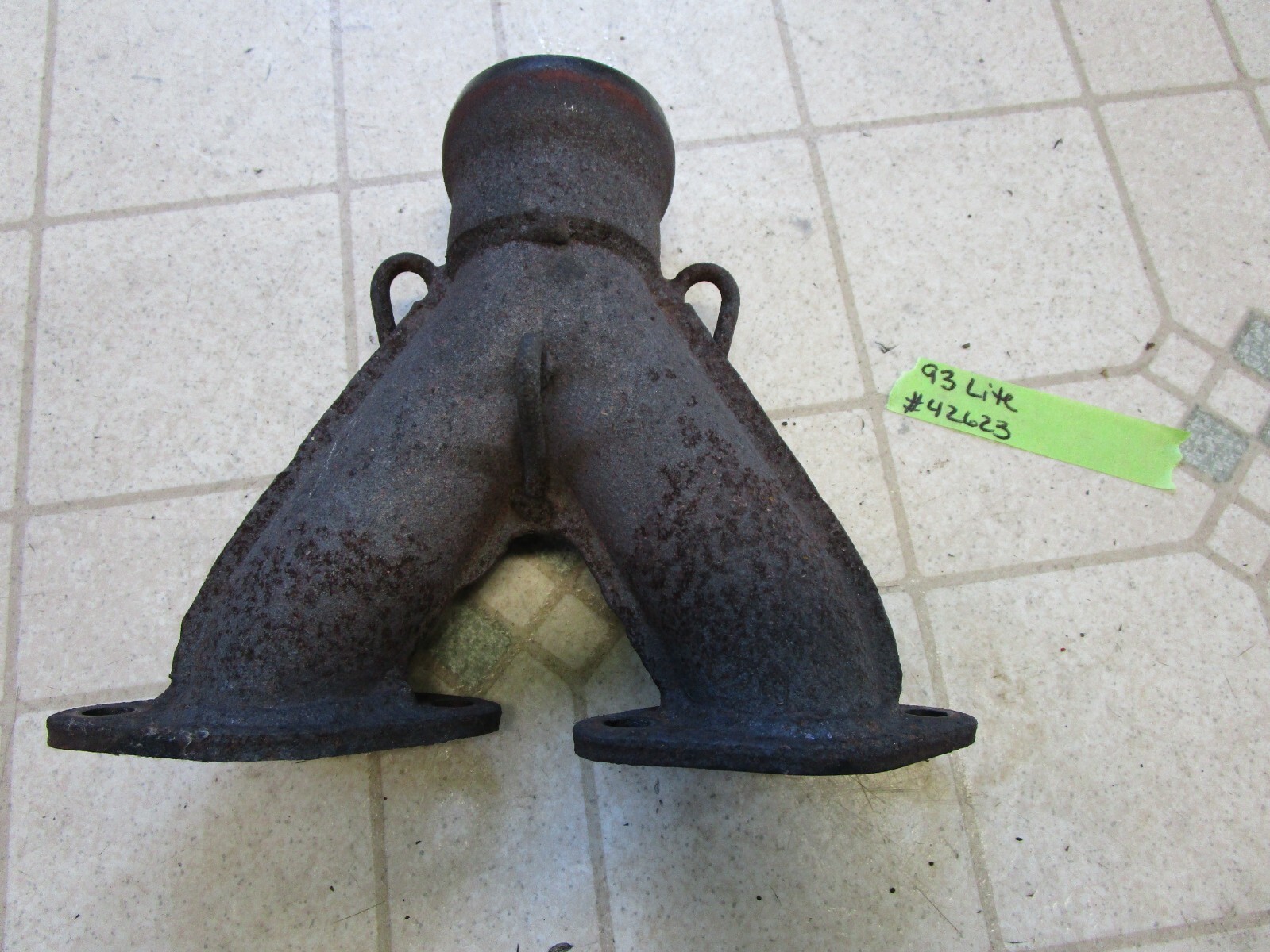 93 Polaris Indy Lite Deluxe 340 Snowmobile Exhaust Manifold Y Pipe