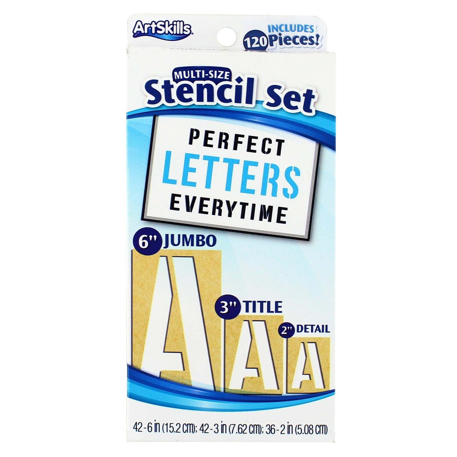 ArtSkills Letter Stencils in 3 sizes, for Signs School Craft Supplies, Packag...