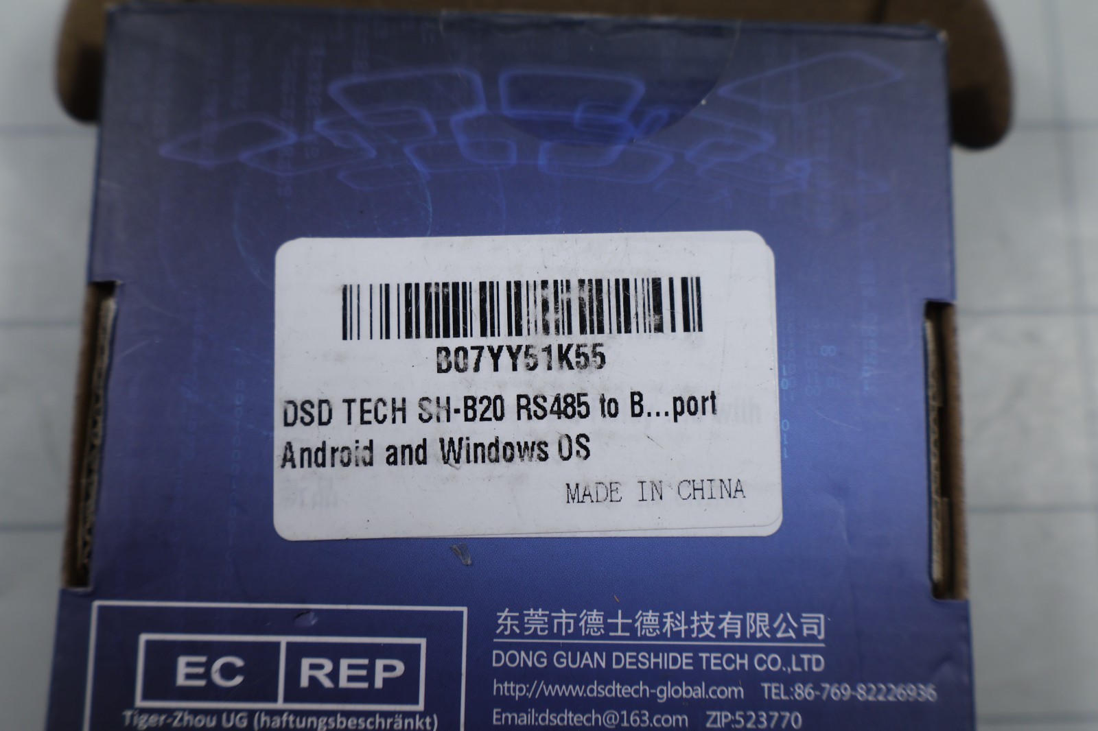 DSD Tech SH-B20 RS485 to Bluetooth SPP Adapter for Android & Windows OS NEW