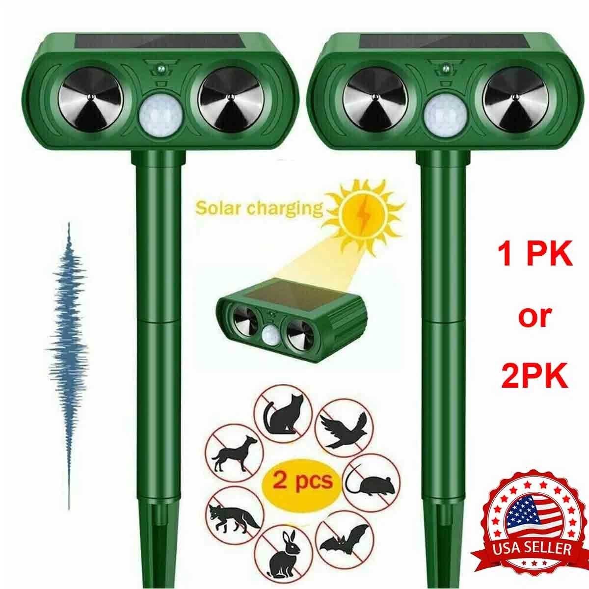 1-2 upgraded solar ultrasound animal deworming dogs for use in gardens