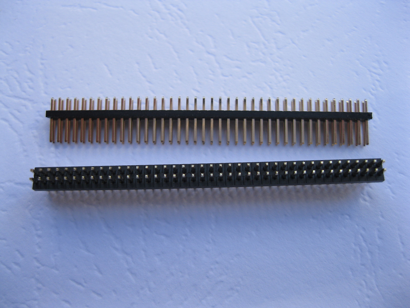 20 pcs 1.0mm 2x50 100pin Male Breakable Pin Header Double Row Strip Gold Plated
