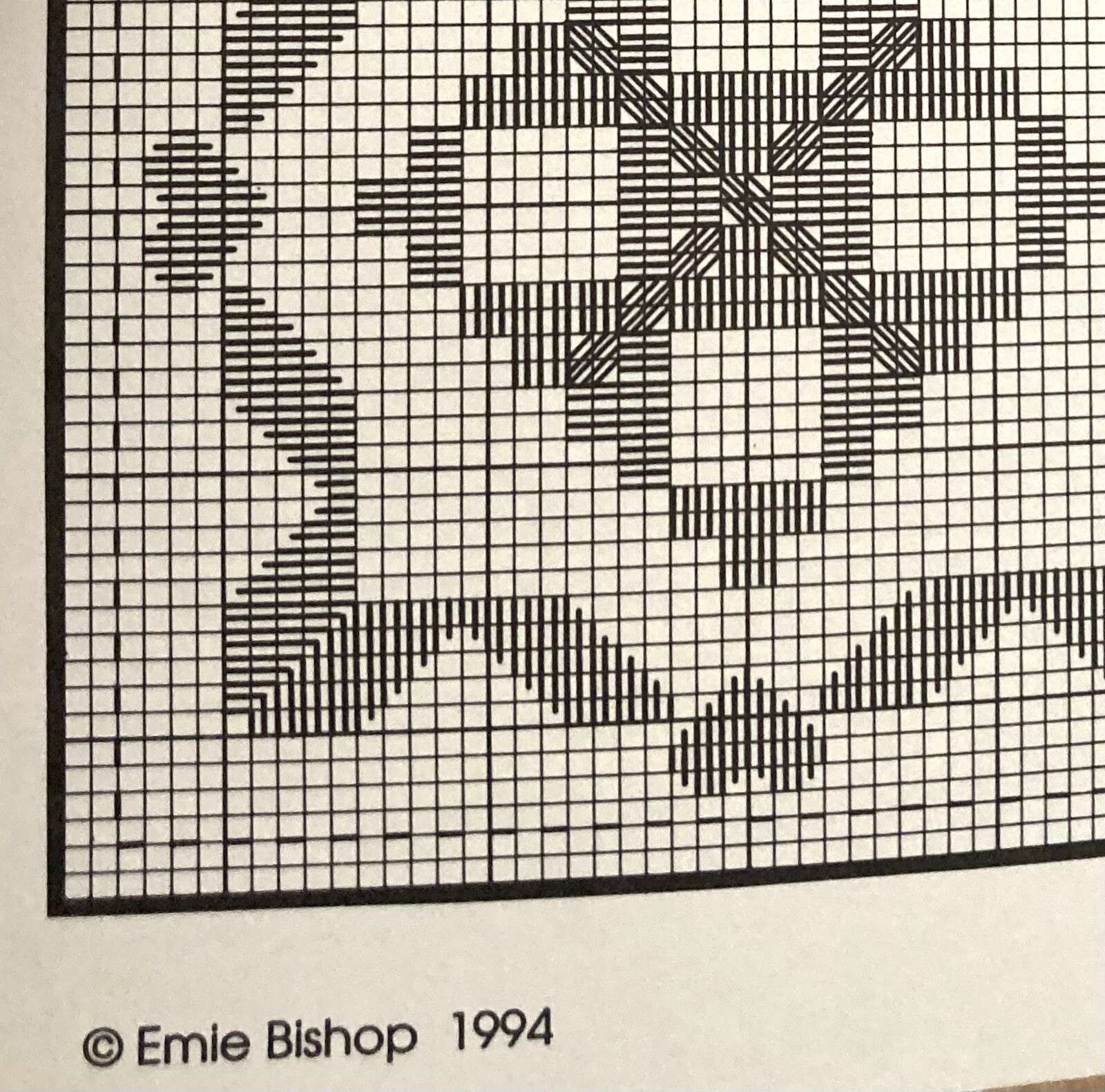 Cross ‘N Patch Oh Christmas Tree by Emie Bishop 1994
