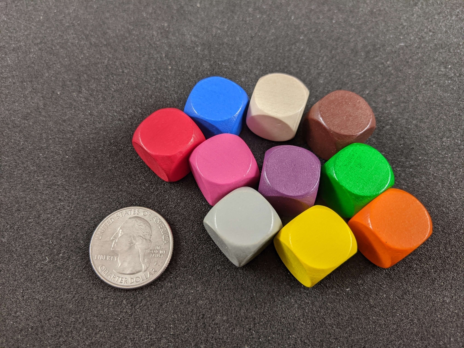 16mm Blank Colored Dice | Board Game Pieces