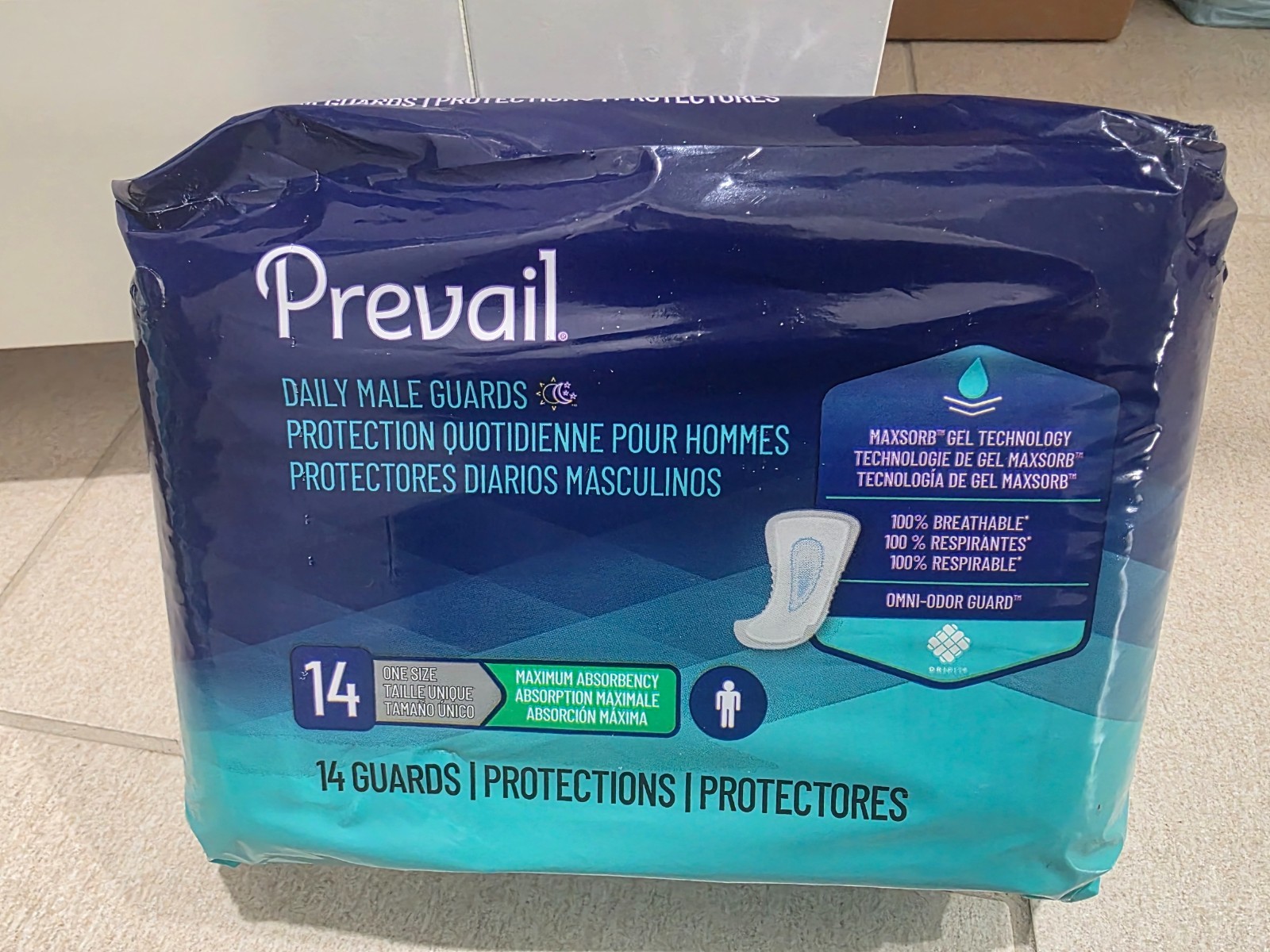 Prevail Daily Male Guards Incontinence Pads, 14 Count - 1 Pack (PV811) Free S/H