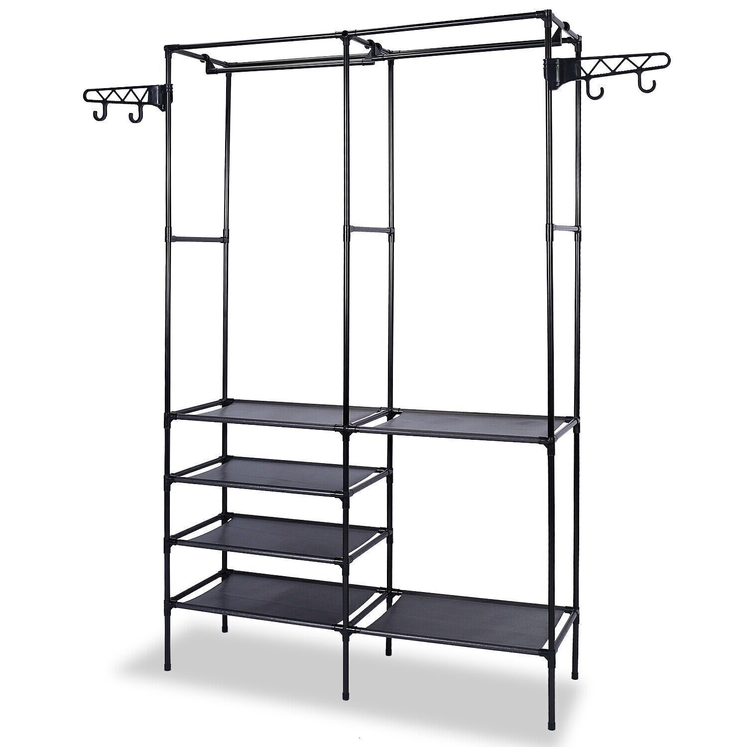 Garment Rack Closet Wardrobe Heavy Duty Shoe Cloth Hanger Hat Scarf Organizer