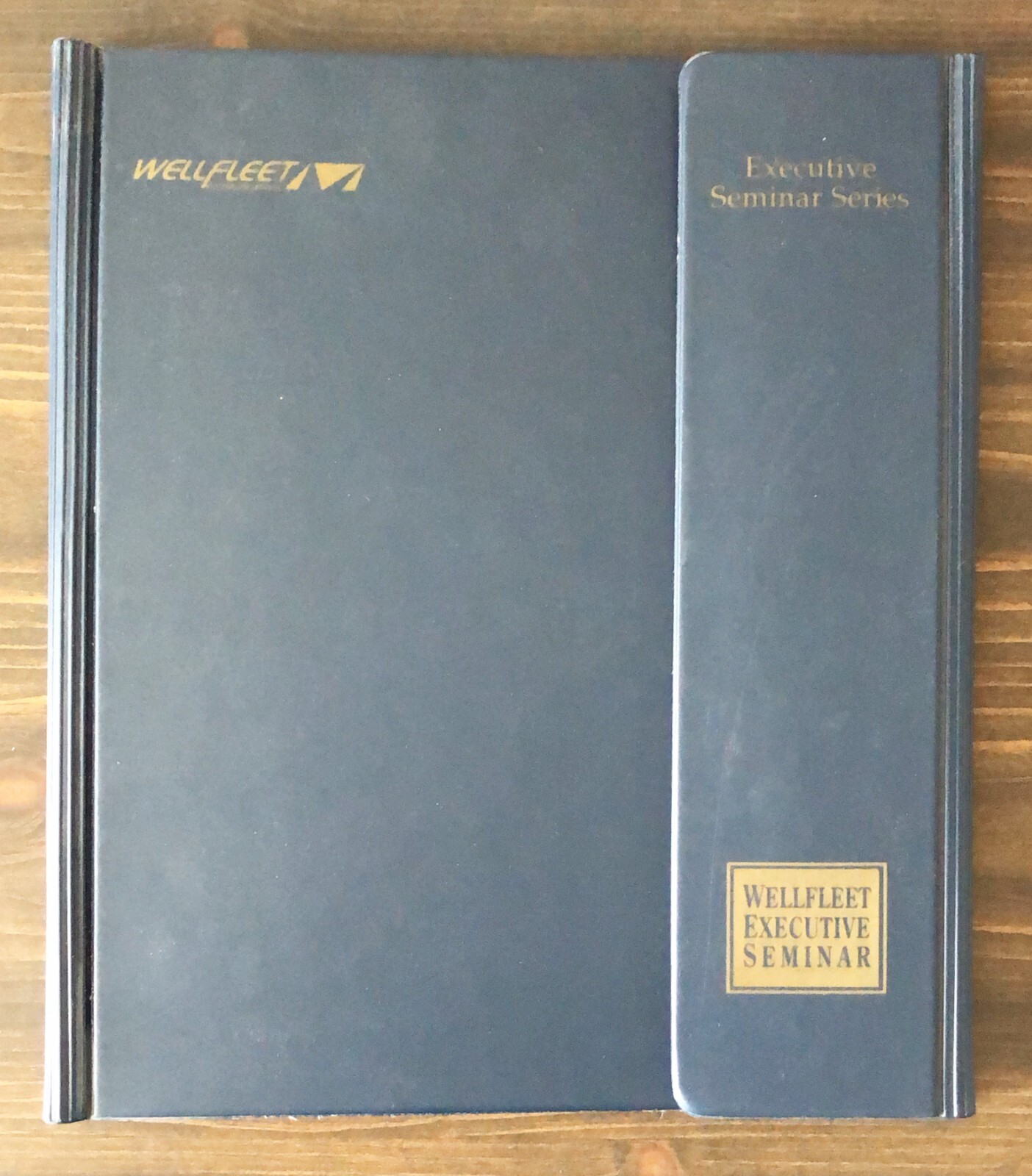 Vintage Wellfleet Communications Black Notepad Portfolio Holder