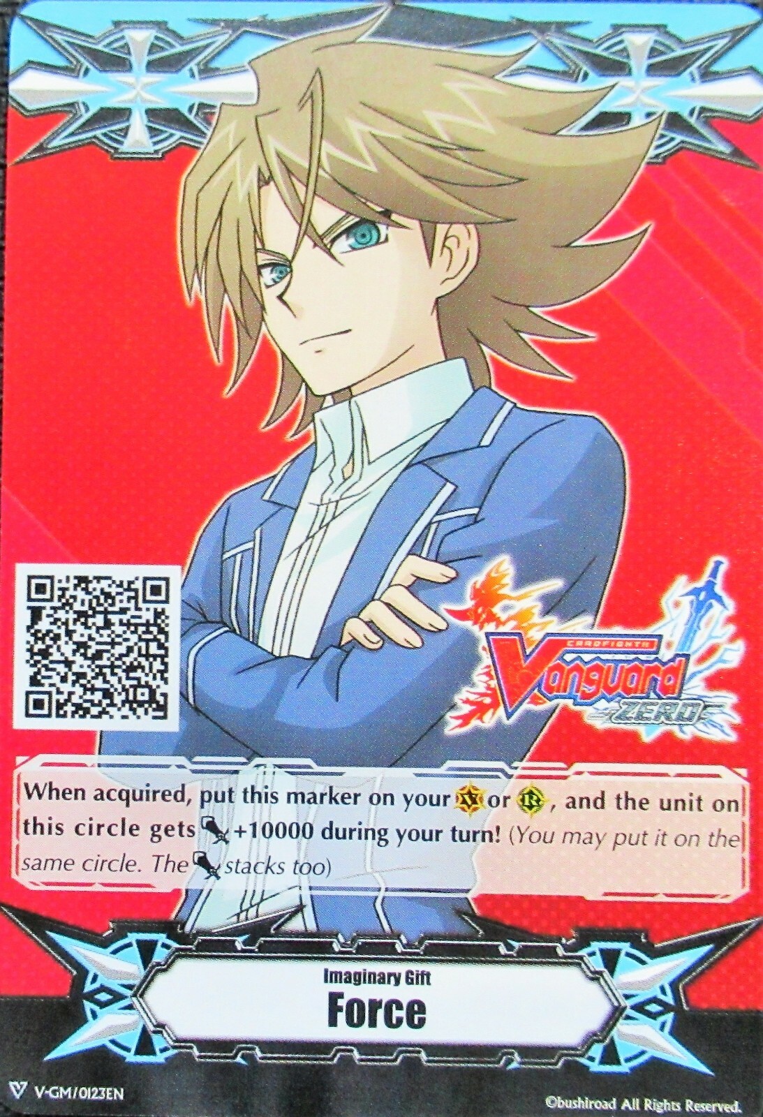 1x  Cardfight Vanguard Zero Imaginary Gift Force Marker V-GM/0123EN  MINT Promo