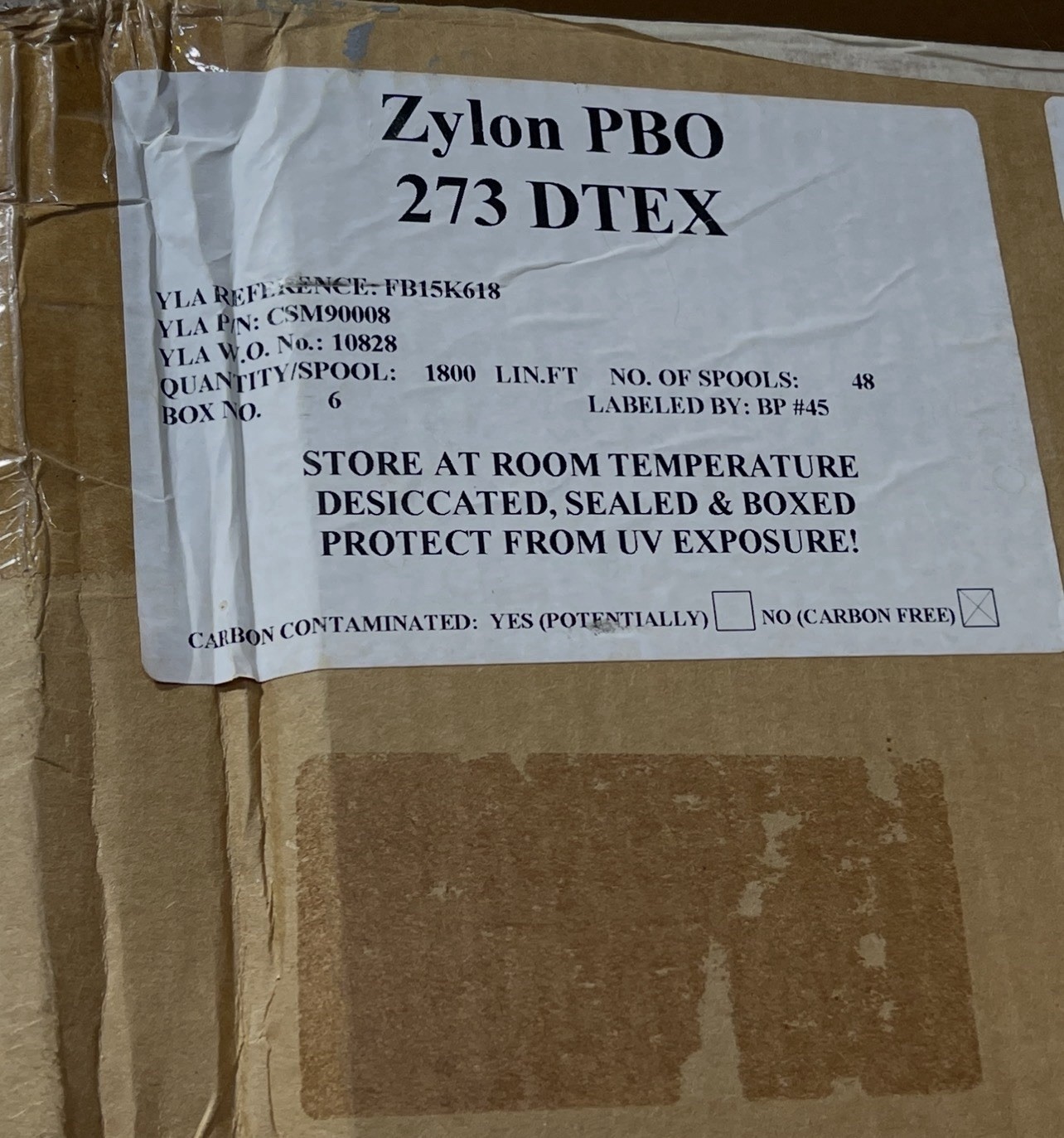 Zylon PBO Ballistic Thread / Very Very Rare Find / Surplus