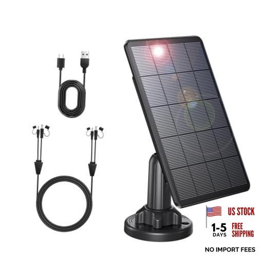 Trail Camera Solar Panel 12V/6V Solar Panel 4000mAh 3W Solar Battery Kit |