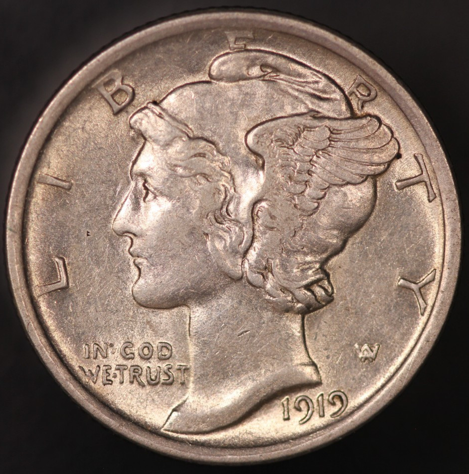 1919 MERCURY DIME | FROM AN ORIGINAL COLLECTION | LOT BB-1773