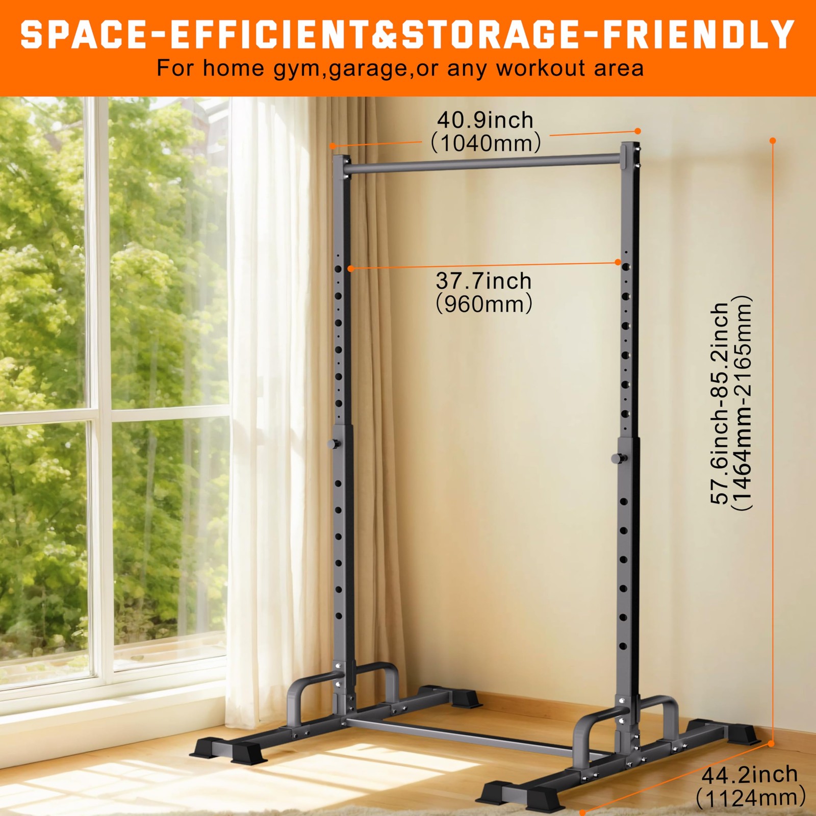Pull Up Station, Adjustable Pull Up Bar Free Standing Power Racks, Multifunct...