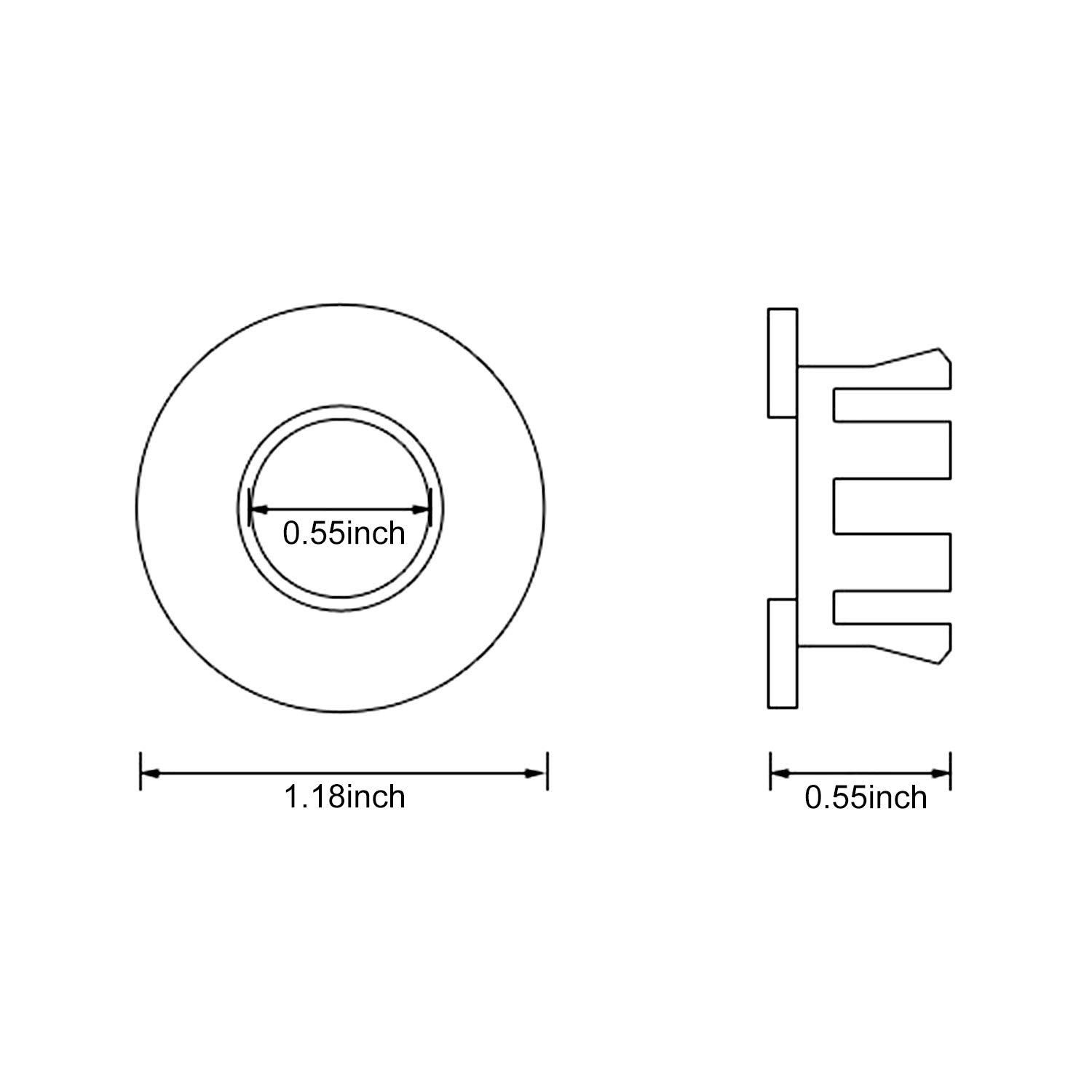 Sink Basin Trim Overflow 1-Pack, Chrome 1 Pcs Cover